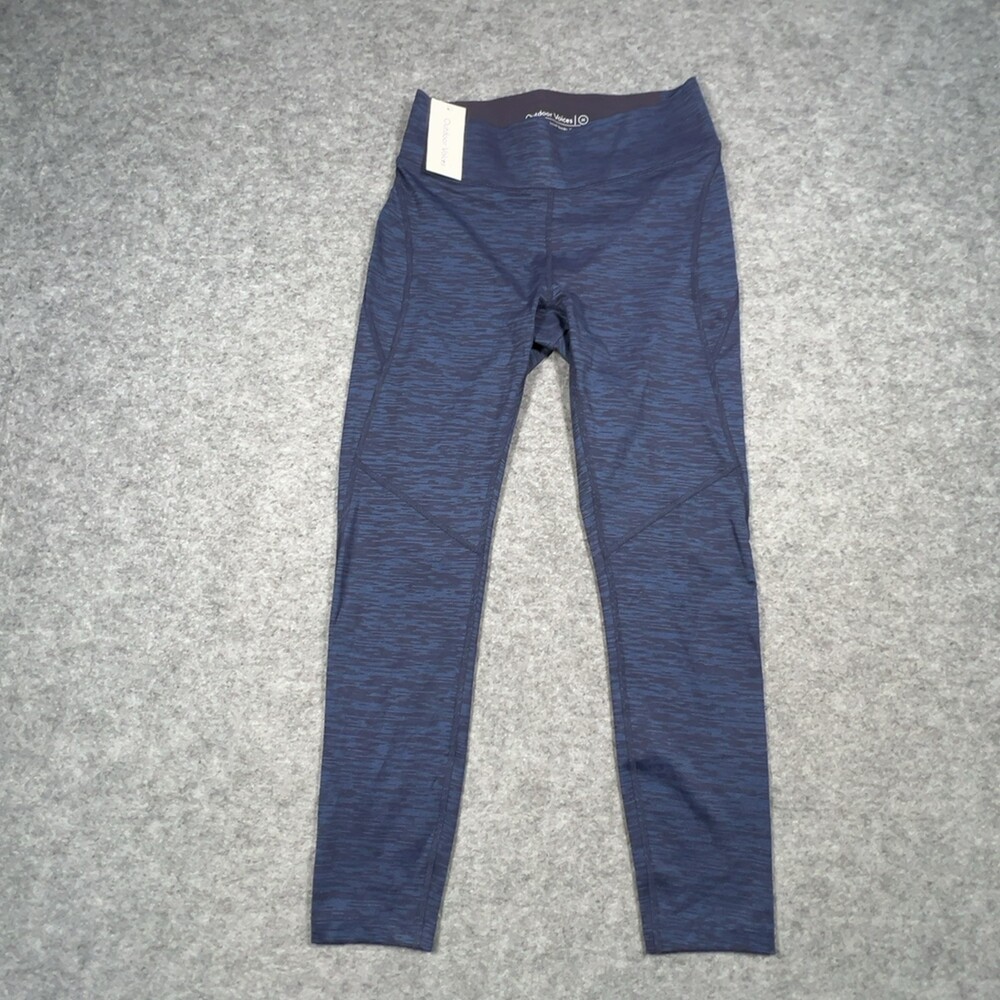 OUTDOOR VOICES Leggings Women Medium Blue Heathered High Rise Athletic Training